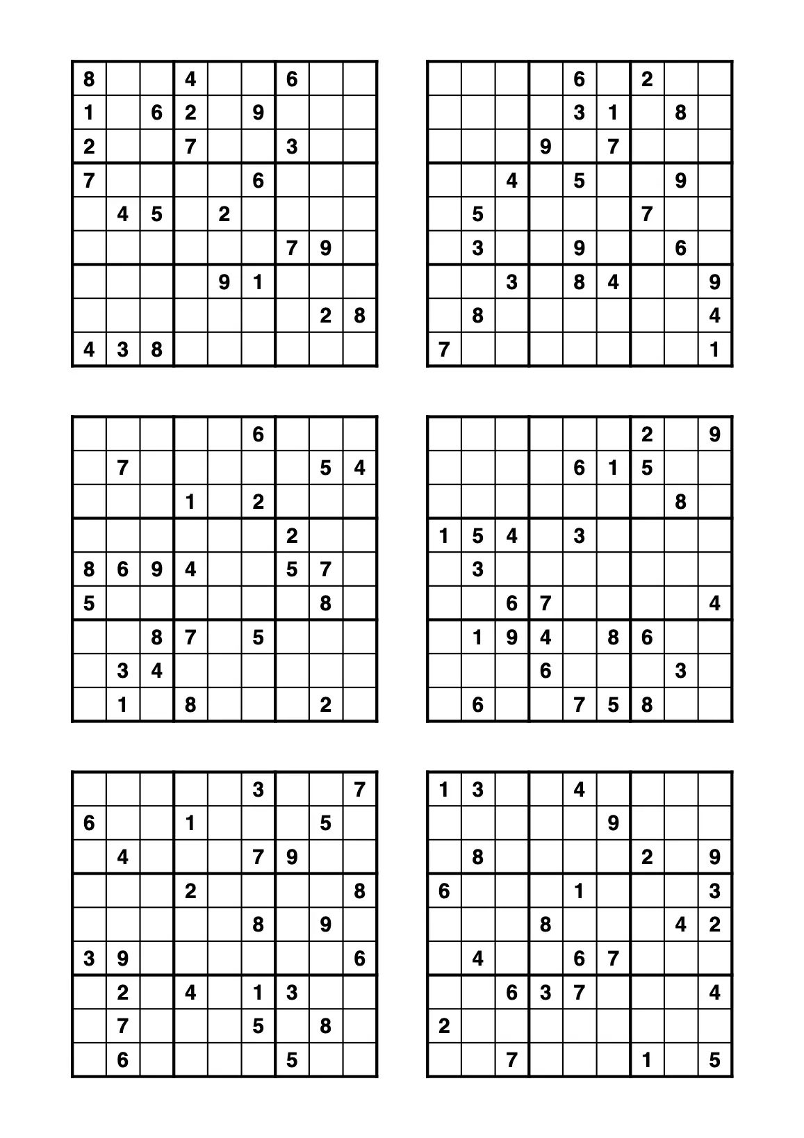 Sudoku ausdrucken kostenlos